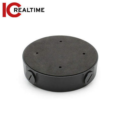 IC Realtime - MNT-JUNCTIONBOX-8-B Black Junction Box For 3 Hole Pattern Cameras