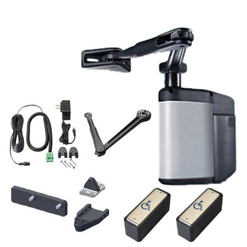 Norton - 5845 - Regenerative Door Operator ADAEZ PRO COMPLETE Kit - Push & Pull Mounting - Satin Aluminum - Grade 1 - UHS Hardware