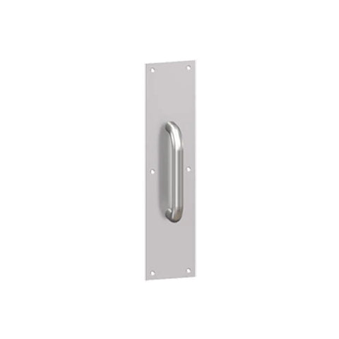 Hager - 34G - Pull Plate Square Corner 30S x 4 - 4" x 16" - Satin Stainless Steel