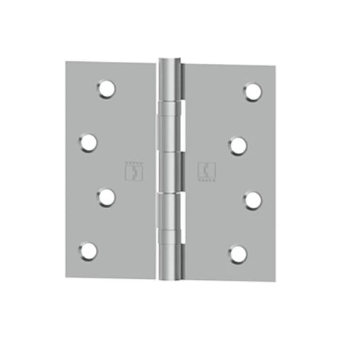 Hager - BB1741 - 5-Knuckle - Square Corner - Ball Bearing Hinges With Fasteners - Optional Size - Optional Finish