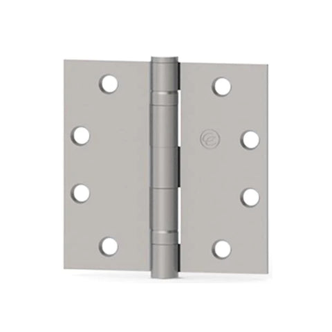 Hager - ECBB 1101 - Full Mortise - 5-Knuckle - Ball Bearing - Standard Weight - 4.5" X 4.5" - Satin Stainless Steel - Optional Pin Function