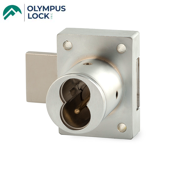 Olympus - 721DR - IC Core Deadbolt Cabinet Door Lock - BEST SFIC - 1-1/4" Cylinder Length - Polished Chrome - Grade 1 - UHS Hardware