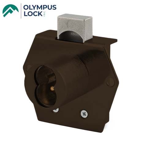 Olympus - 725RD - SFIC Rim Deadbolt Door & Drawer Cabinet Lock - BEST SFIC - 1-1/16" Cylinder Length - Oil Rubbed Bronze - Optional Handing - Optional Key Retaining - Grade 1 - UHS Hardware