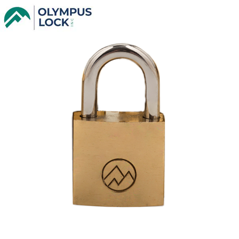 Olympus - BP - Mountain Brand Brass Padlocks - 1-1/4" Lock Body Width - Optional Keying - 10 Per Box - UHS Hardware