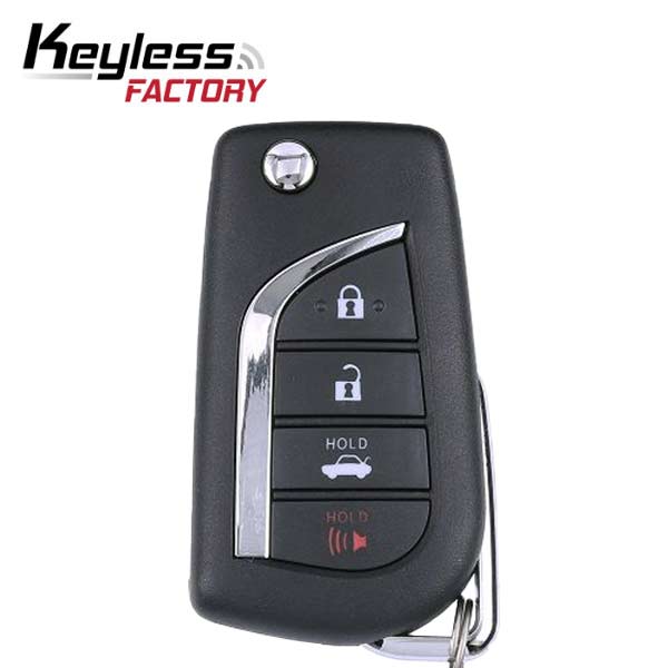 2018 - 2019 Toyota Camry / 4-Button Flip Key / PN: 89070-06790 / HYQ12BFB / H Chip (RFK-TOY-BFB-4) - UHS Hardware