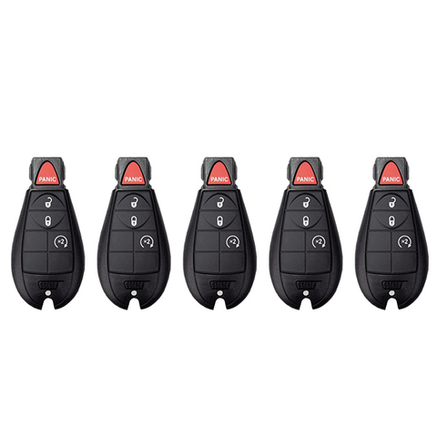 2013-2020 Dodge RAM / 4-Button Fobik Key / GQ4-53T (AFTERMARKET) (BUNDLE OF 5) - UHS Hardware