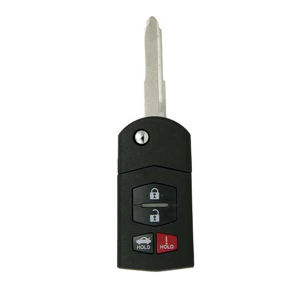 2004-2011 Mazda 6 / RX8 / 4-Button Flip-Key / PN: GP7A-67-5RYB / KPU41788 (RK-MZ-KPU-4) - UHS Hardware