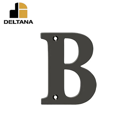 Deltana - 4" Residential Letter B - Optional Finish – UHS Hardware