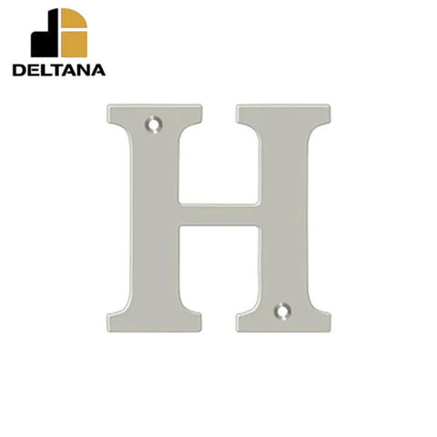 Deltana - 4" Residential Letter H - Optional Finish