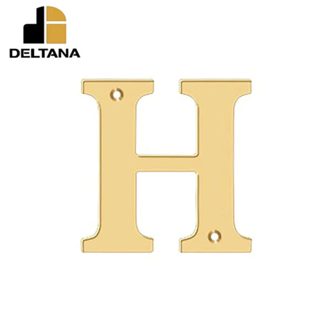 Deltana - 4" Residential Letter H - Optional Finish