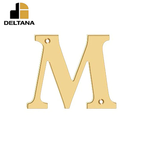 Deltana - 4" Residential Letter M - Optional Finish