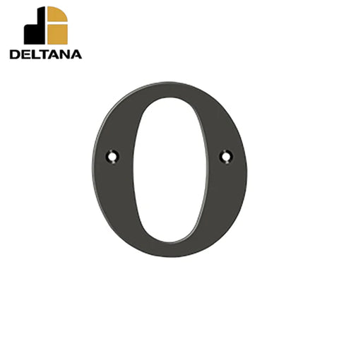 Deltana - 4" Residential Letter O - Optional Finish