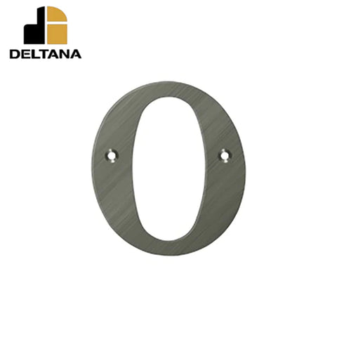 Deltana - 4" Residential Letter O - Optional Finish