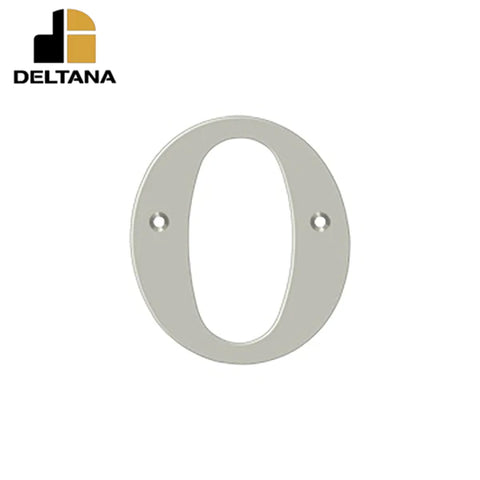 Deltana - 4" Residential Letter O - Optional Finish