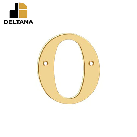 Deltana - 4" Residential Letter O - Optional Finish