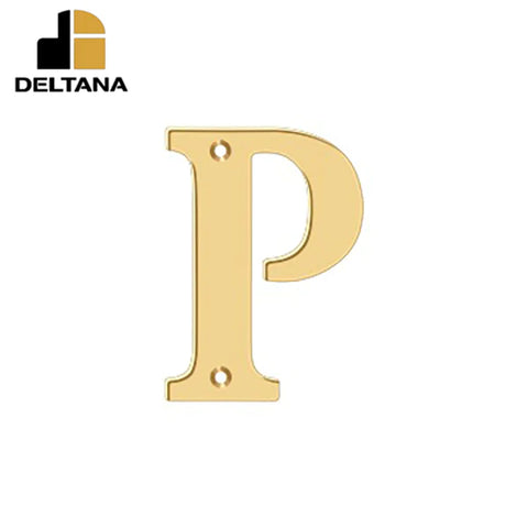 Deltana - 4" Residential Letter P - Optional Finish