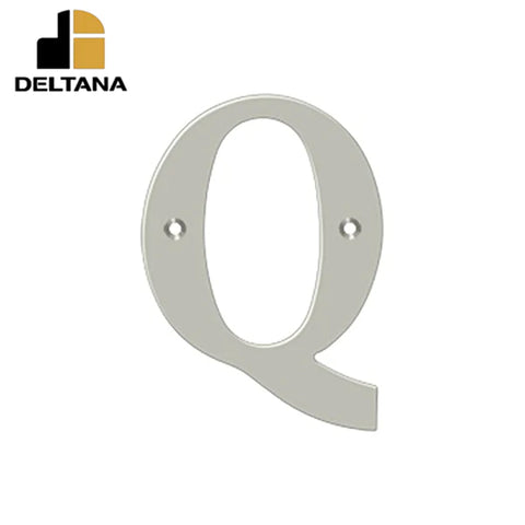 Deltana - 4" Residential Letter Q - Optional Finish