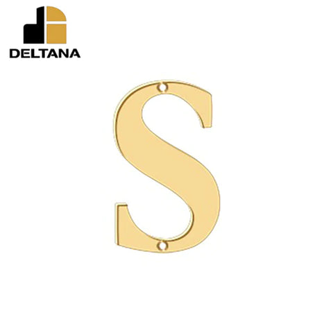 Deltana - 4" Residential Letter S - Optional Finish