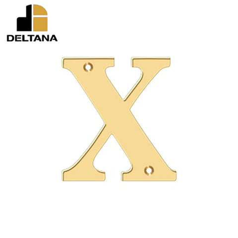 Deltana - 4" Residential Letter x - Optional Finish