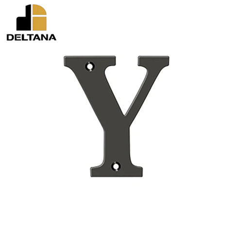 Deltana - 4" Residential Letter Y - Optional Finish