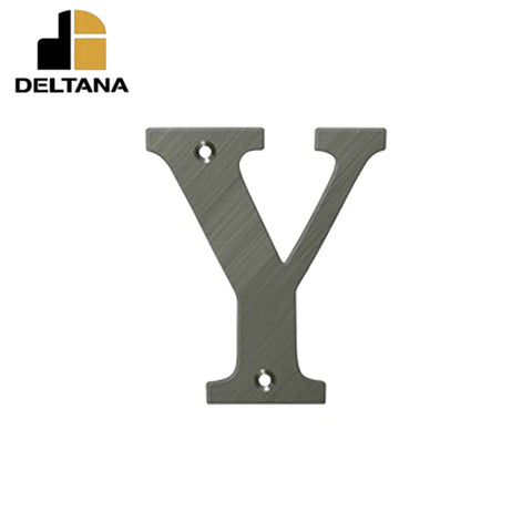 Deltana - 4" Residential Letter Y - Optional Finish