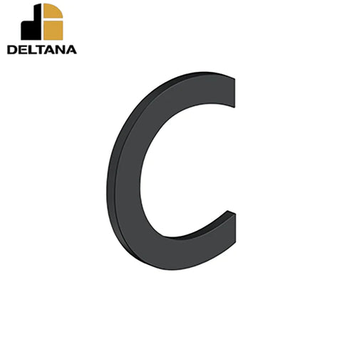 Deltana - 4" Letter C - B Series w/ Risers - Stainless Steel - Optional Finish