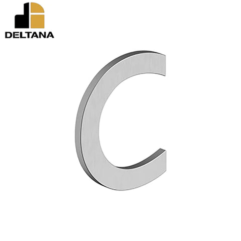 Deltana - 4" Letter C - B Series w/ Risers - Stainless Steel - Optional Finish