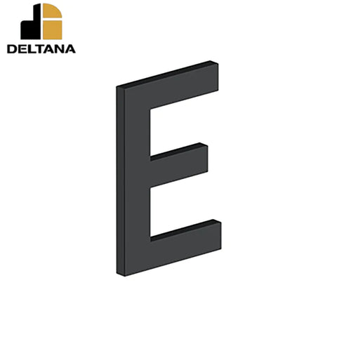 Deltana - 4" Letter E - B Series w/ Risers - Stainless Steel - Optional Finish