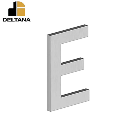 Deltana - 4" Letter E - B Series w/ Risers - Stainless Steel - Optional Finish