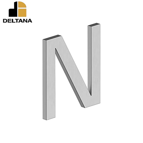 Deltana - 4" Letter N - E Series w/ Risers - Stainless Steel - Optional Finish