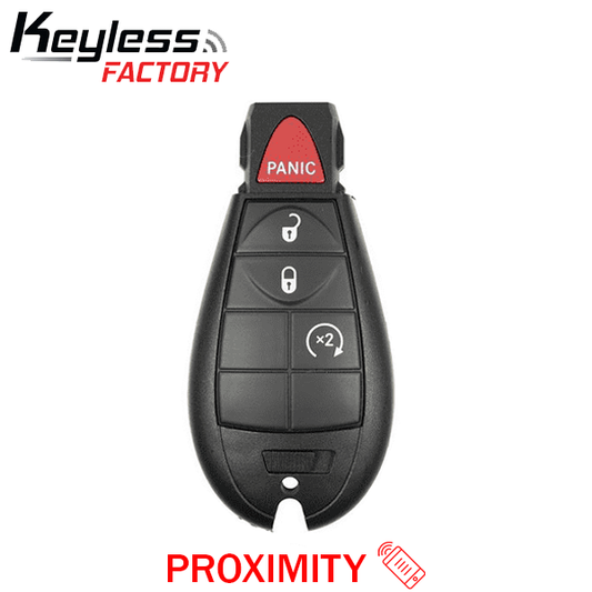 2009-2020 Jeep Chrysler Dodge / 4-Button Fobik Key / PN: 05026886AI / IYZ-C01C / Keyless Go Fobik (AFTERMARKET) - UHS Hardware