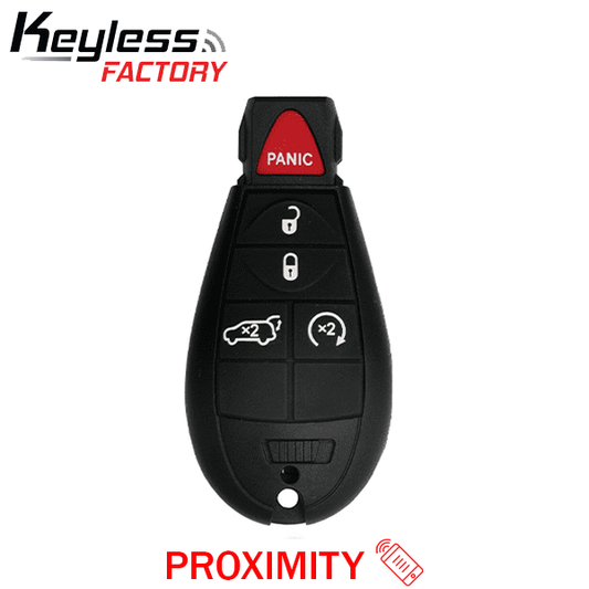 2009-2013 Jeep Grand Cherokee Dodge Durango / 5-Button Fobik Key / PN: 05026538AK / IYZ-C01C / Keyless Go Fobik (AFTERMARKET) - UHS Hardware