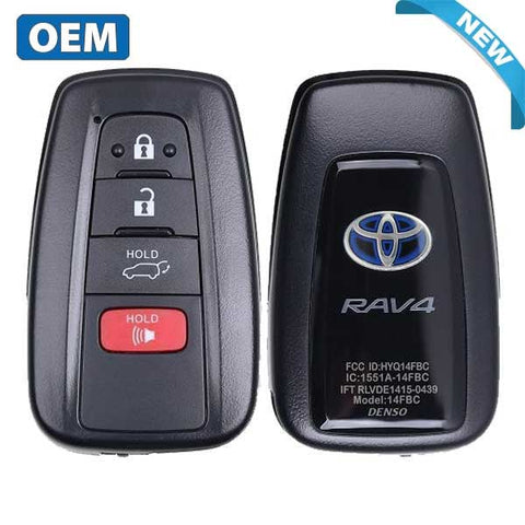 2019-2021 Toyota RAV4 / 4-Button Smart Key / PN: 8990H-42040 / HYQ14FB ...