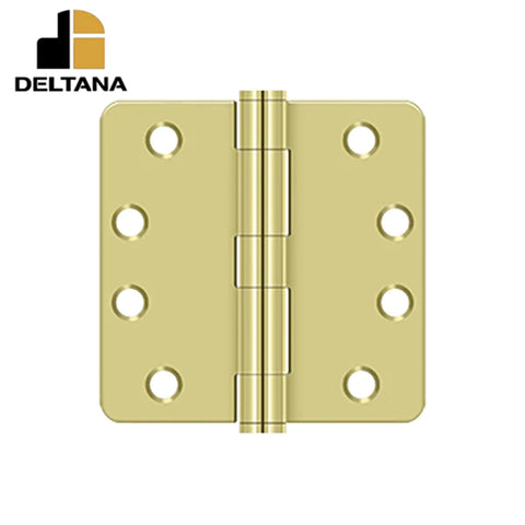 Deltana - 4" x 4" x 1/4" Radius Hinge - Heavy Duty - Optional Finish