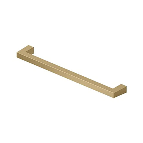 Deltana - Modern Square Bar Pull - 8" - Heavy Duty - Solid Brass - 8" Center To Center - Optional Finish