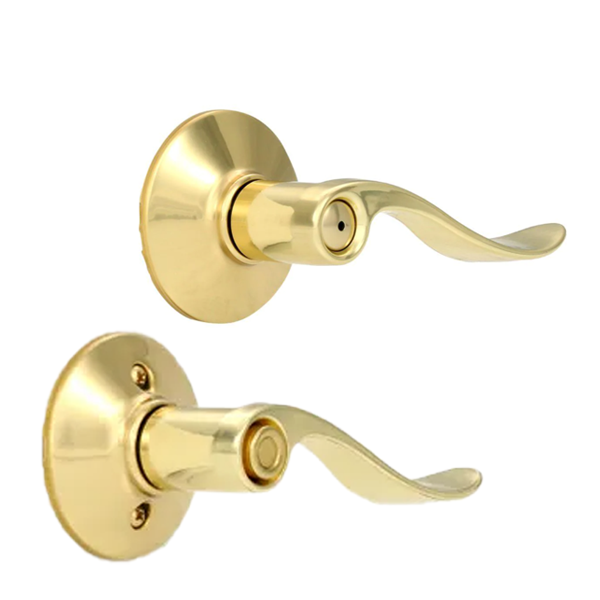 Schlage F Series Latitude-Collins Satin Brass No Deadbolt