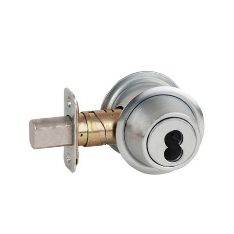 Schlage - B560J - Single Cylinder Deadbolt Lock - FSIC Core - Satin Chrome - Grade 2 - UHS Hardware