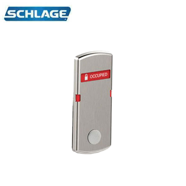 Schlage - L283 - Vacancy Indicator - Cointurn - OCCUPIED/VACANT - Satin Chrome - UHS Hardware