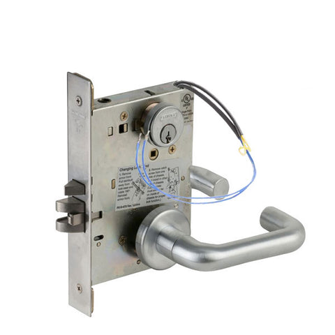 Schlage - L9092EUP - Electrified Mortise Lock - L series - Fail Secure - 12/24 VDC - Fired Rated - Satin Chrome - Grade 1 - UHS Hardware