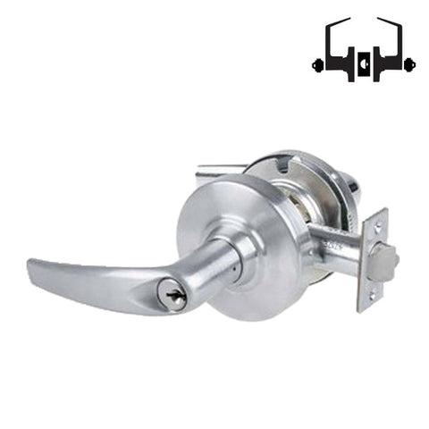 Schlage - ND82PD - Commercial Lever Set - Institution - Standard Cylinder - Satin Chrome - Athens Levers - Fire Rated - Grade 1