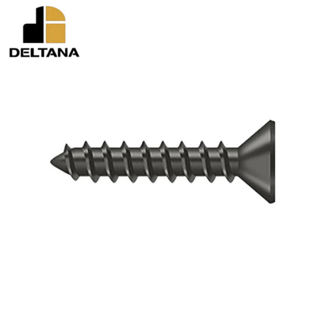 Deltana - Wood Screw - Steel - #10 x 1" - Optional Finish