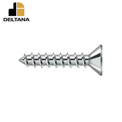 Deltana - Wood Screw - Steel - #10 x 1" - Optional Finish