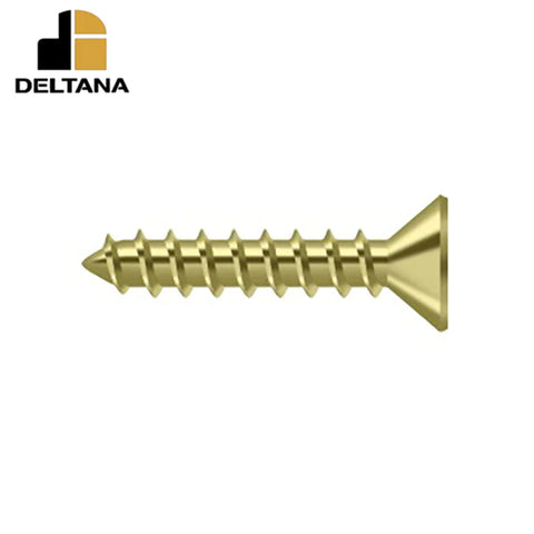 Deltana - Wood Screw - Steel - #10 x 1" - Optional Finish