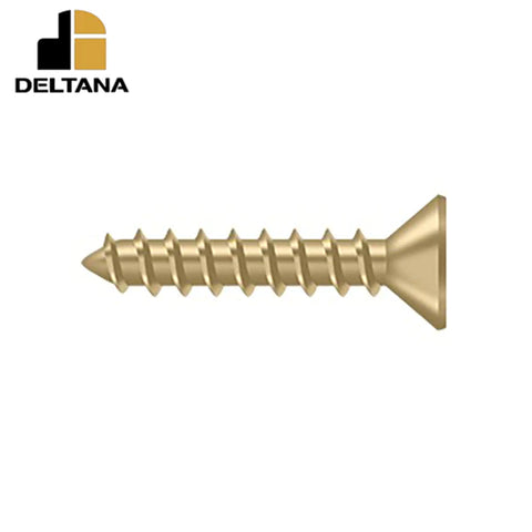 Deltana - Wood Screw - Steel - #10 x 1" - Optional Finish