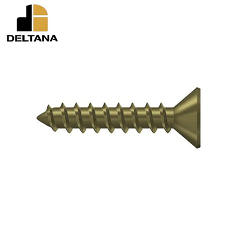 Deltana - Wood Screw - Steel - #10 x 1" - Optional Finish