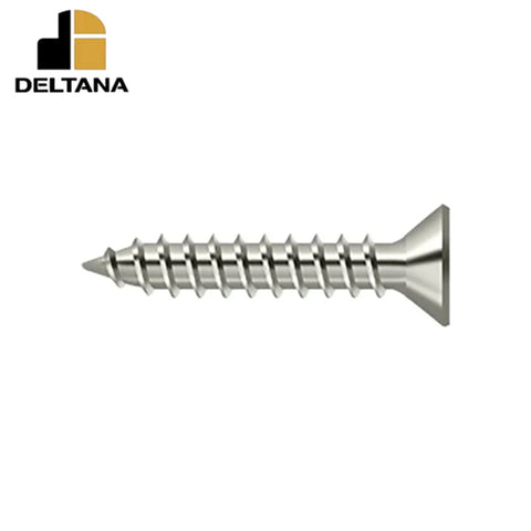 Deltana - Wood Screw - Steel - #9 x 1" - Optional Finish