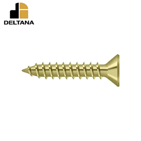 Deltana - Wood Screw - Steel - #9 x 1" - Optional Finish