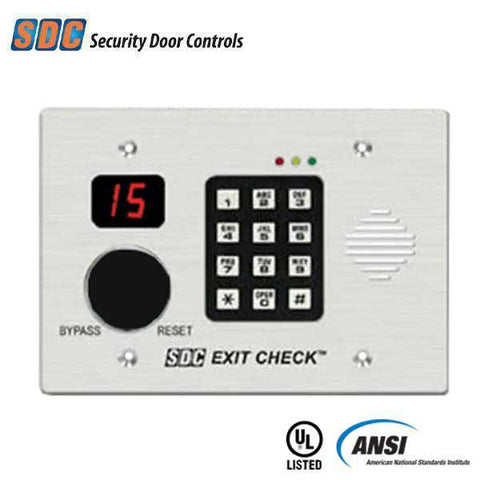 SDC - 101-KDENA - Delayed Egress Controller - Selectable Delay - Keyswitch - 12/24VDC - Aluminum - Fire Rated - Grade 1