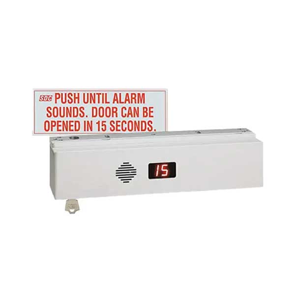 SDC - 1511S - Delayed Egress Single Magnetic Lock - Integrated - Surface Mount - 1650lbs - 12/24VDC - Aluminum - Grade 1 - UHS Hardware