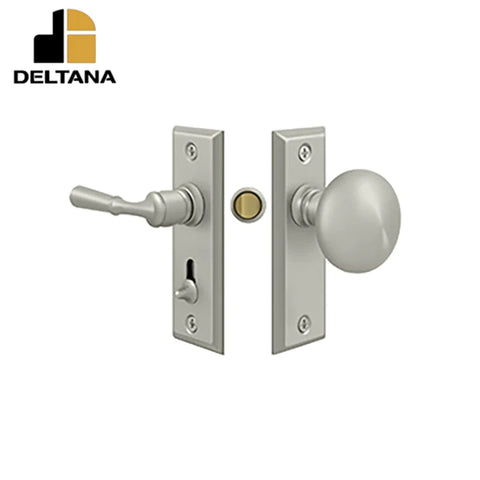 Deltana - Storm Door Latch - Rectangular - Tubular Lock - 1-3/4" Backset - 7/8" - 1-3/8" Door Thickness - 4" Face Size - Optional Finish